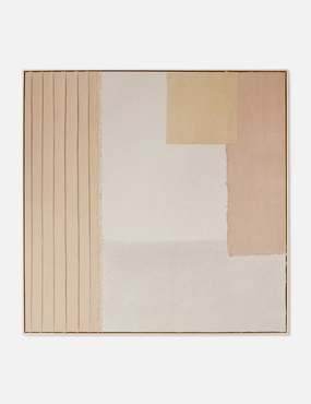 Patchwork Blush Wall Art by Visual Contrast 