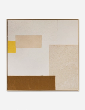 Patchwork Copper   Yellow Wall Art by Visual Contrast 