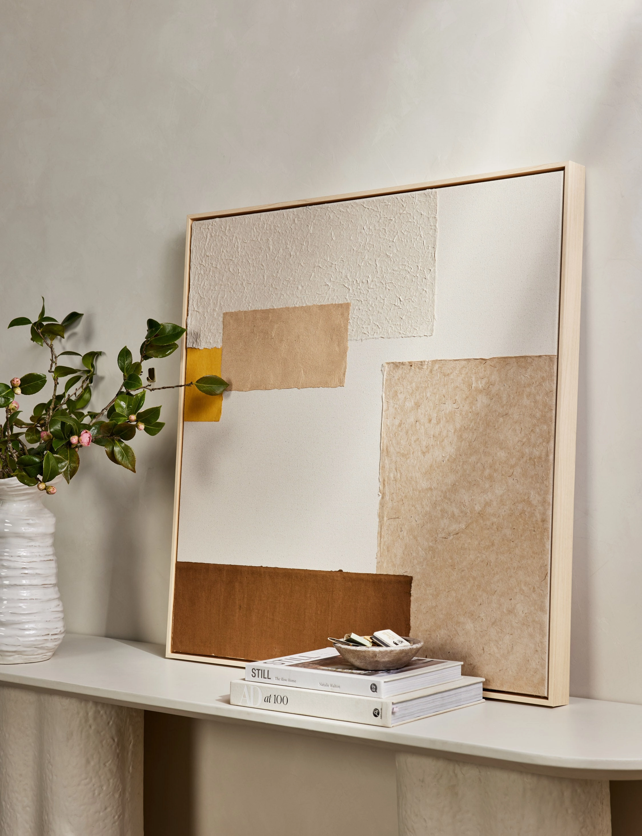 Patchwork Copper   Yellow Wall Art by Visual Contrast