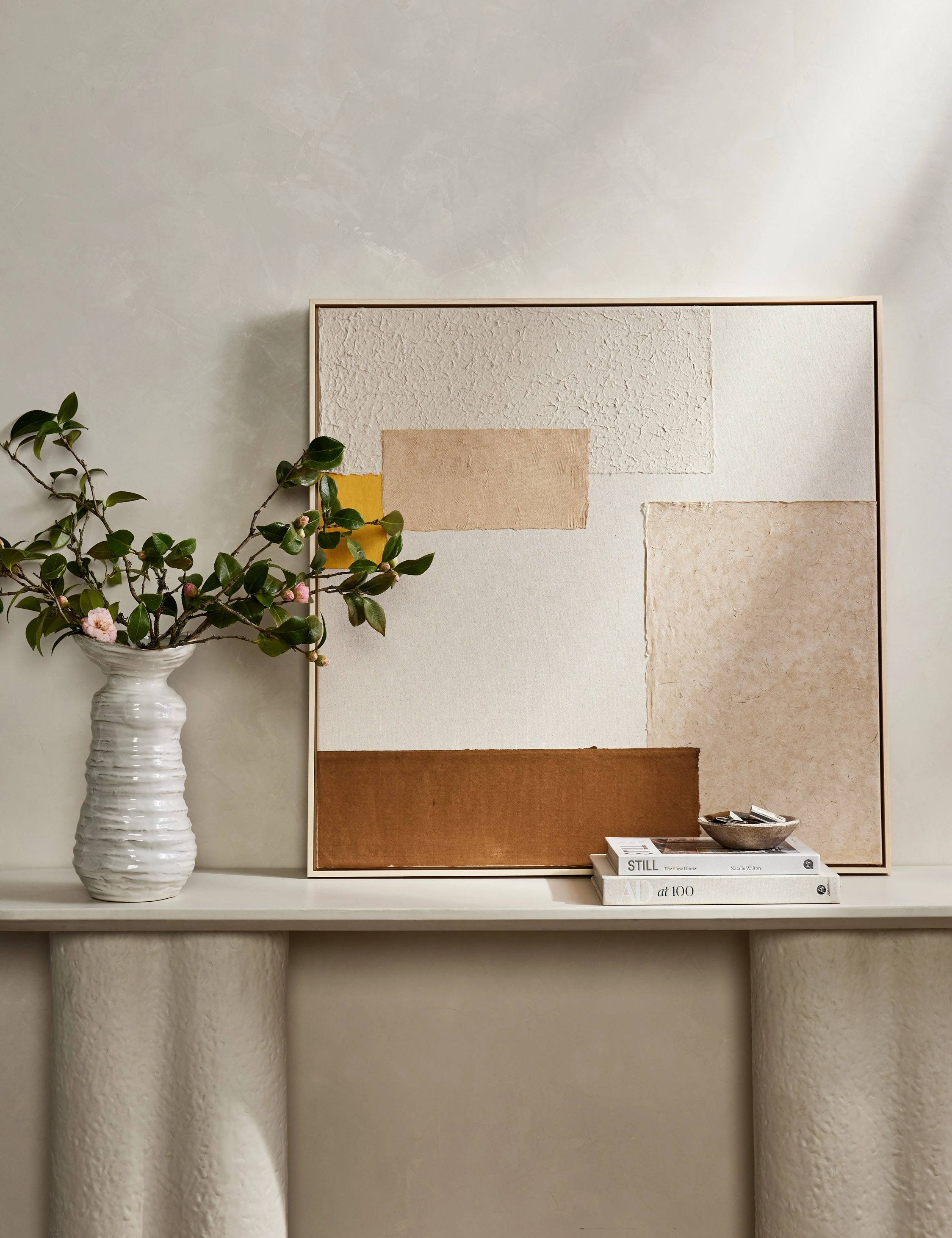 Patchwork Copper   Yellow Wall Art by Visual Contrast