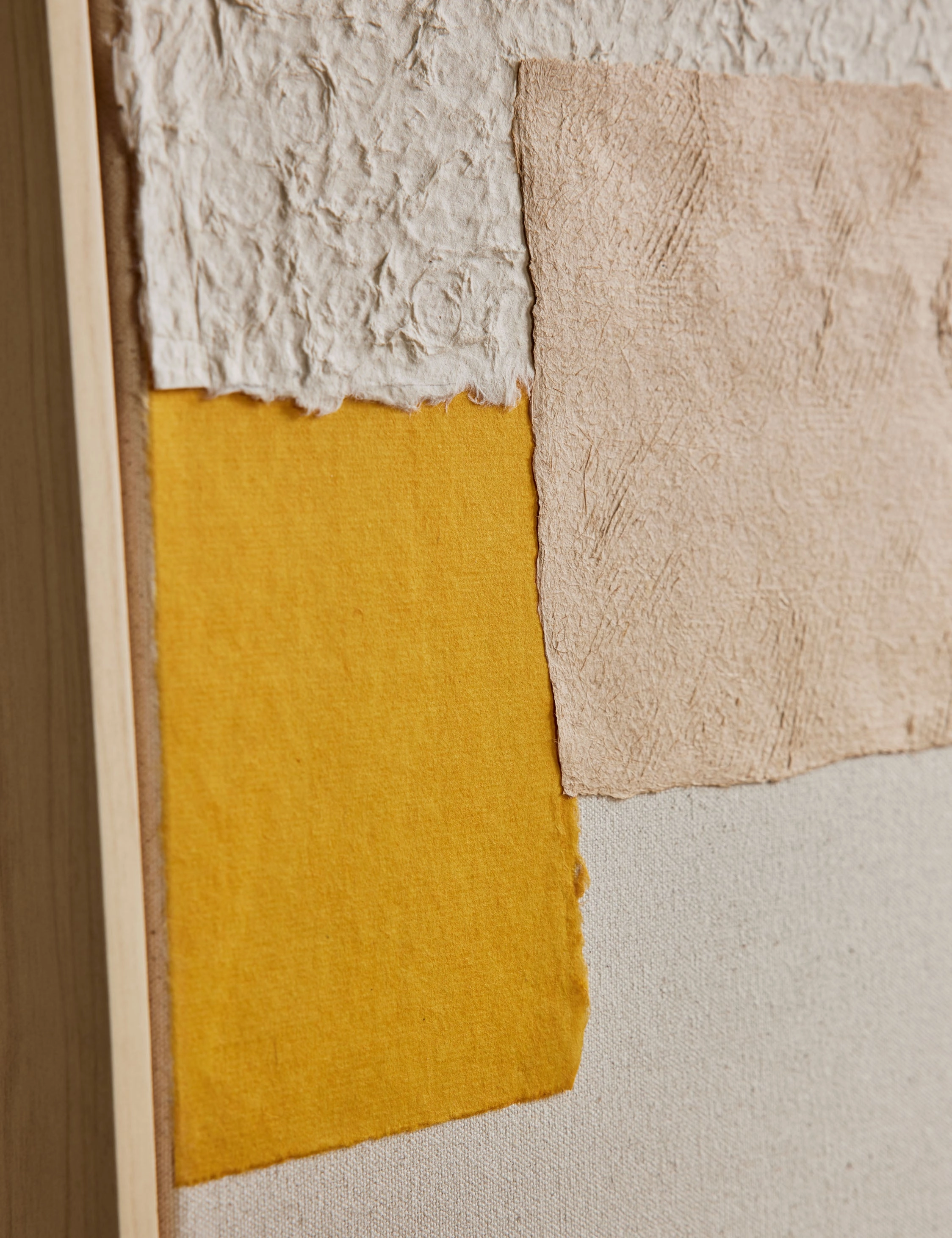 Patchwork Copper   Yellow Wall Art by Visual Contrast