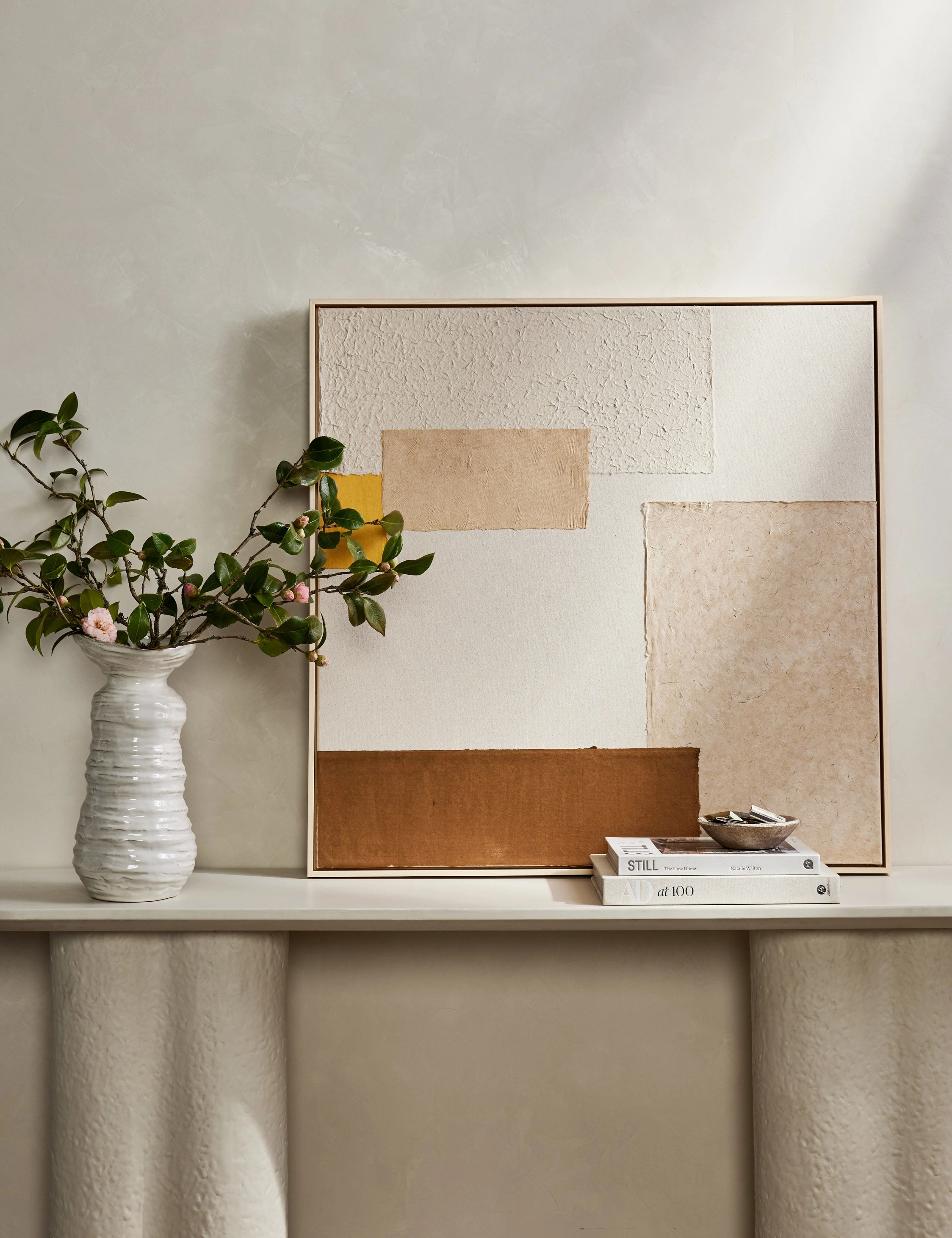 Patchwork Copper   Yellow Wall Art by Visual Contrast
