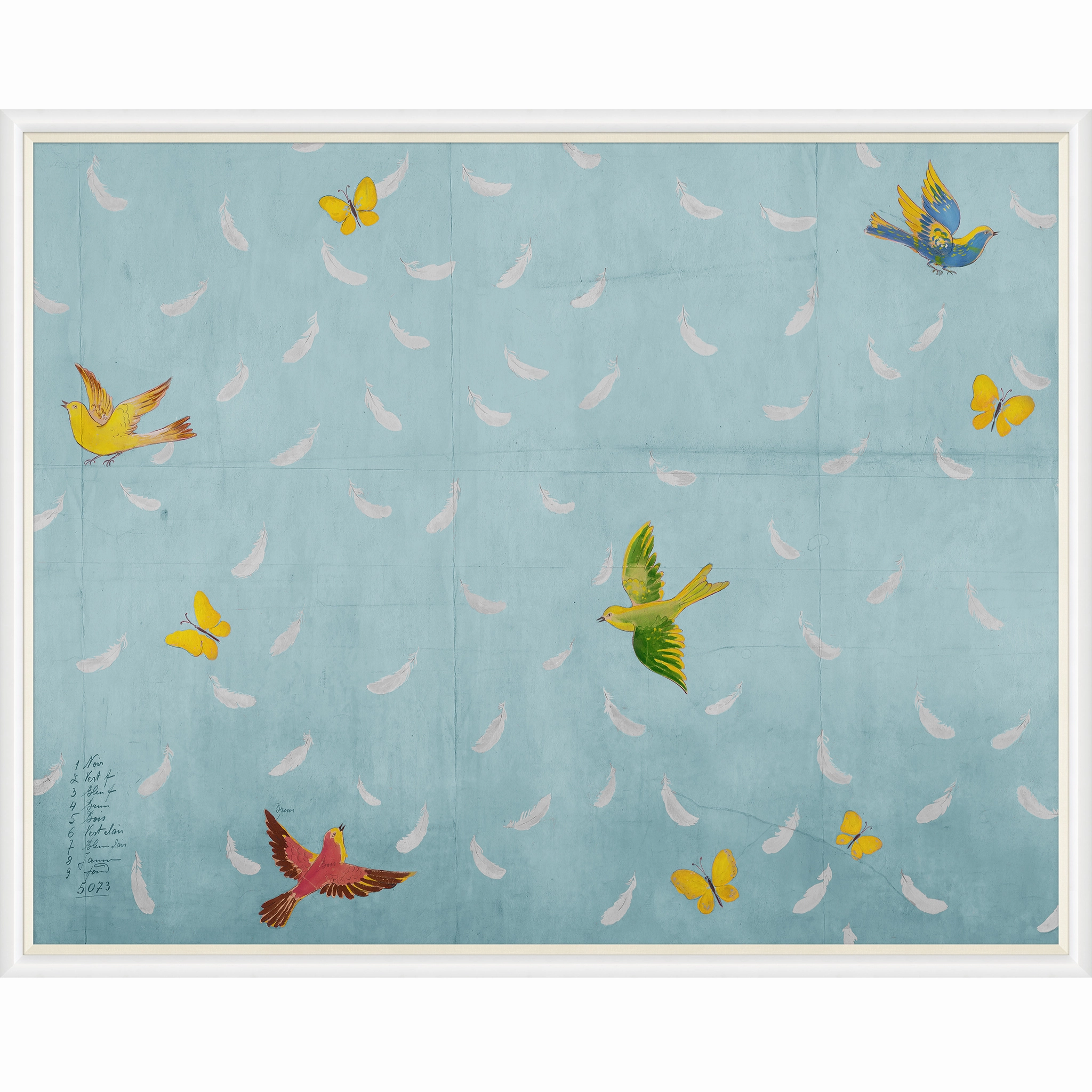 Paule Marrot Blue Feathers 