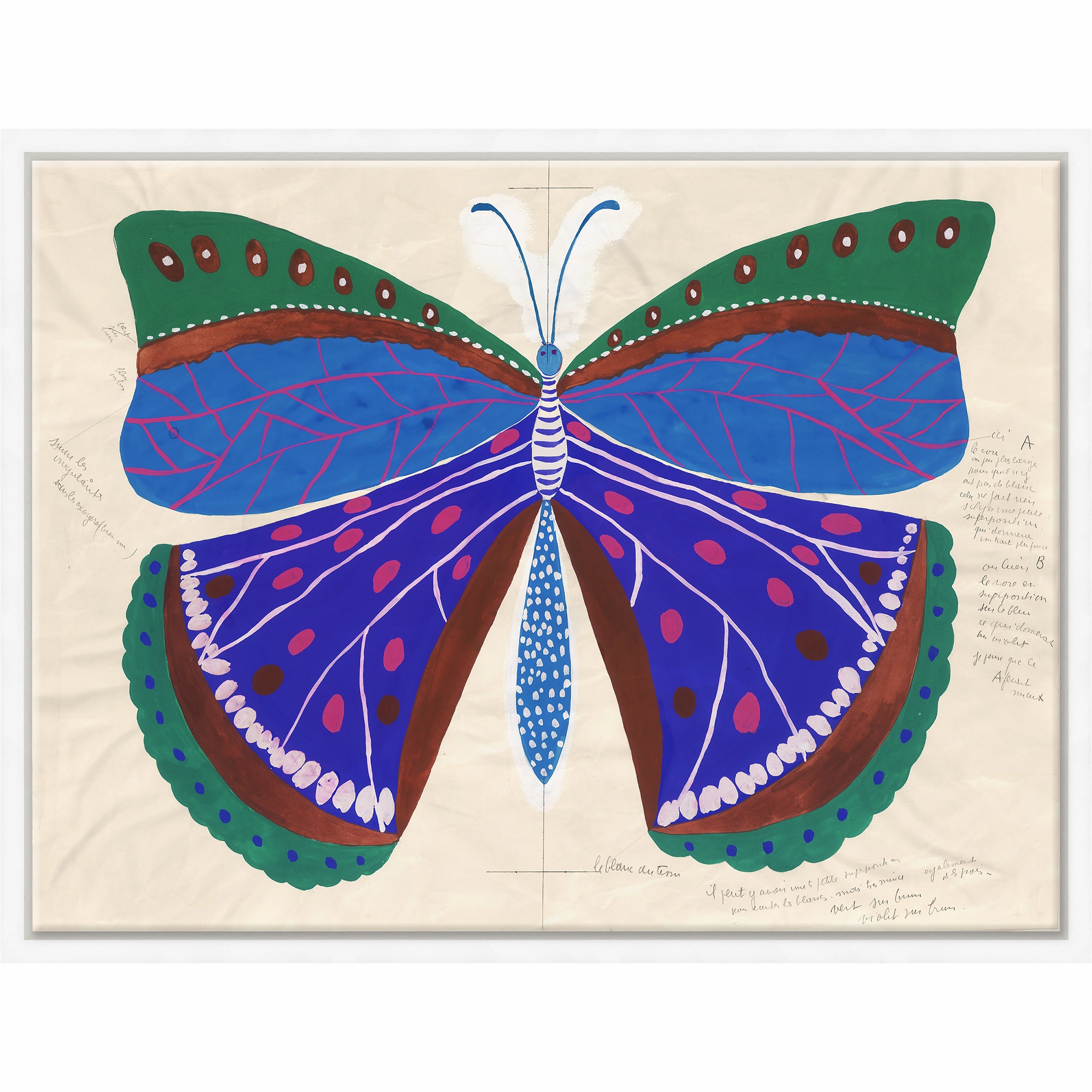 Paule Marrot Butterfly Blue