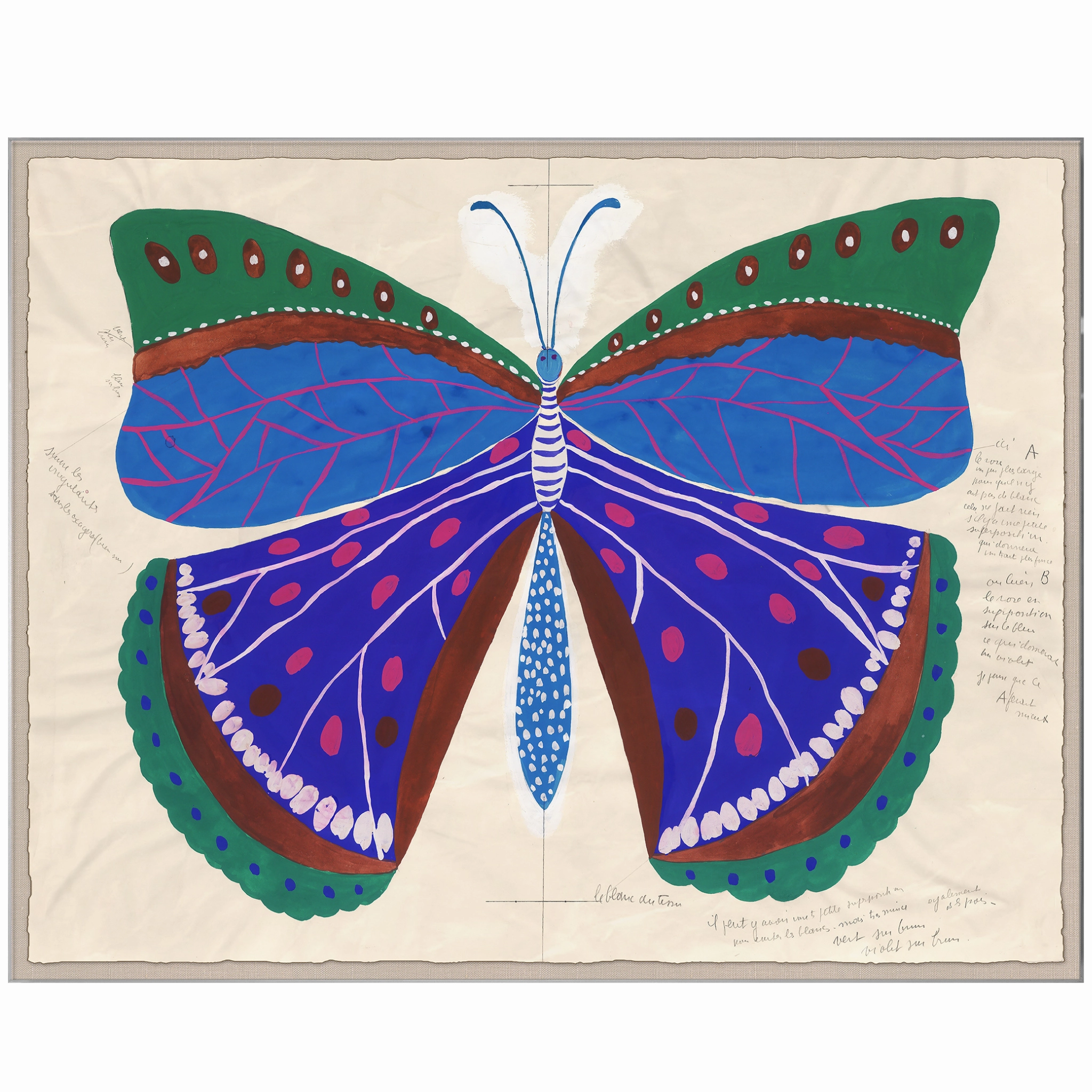 Paule Marrot Butterfly Blue