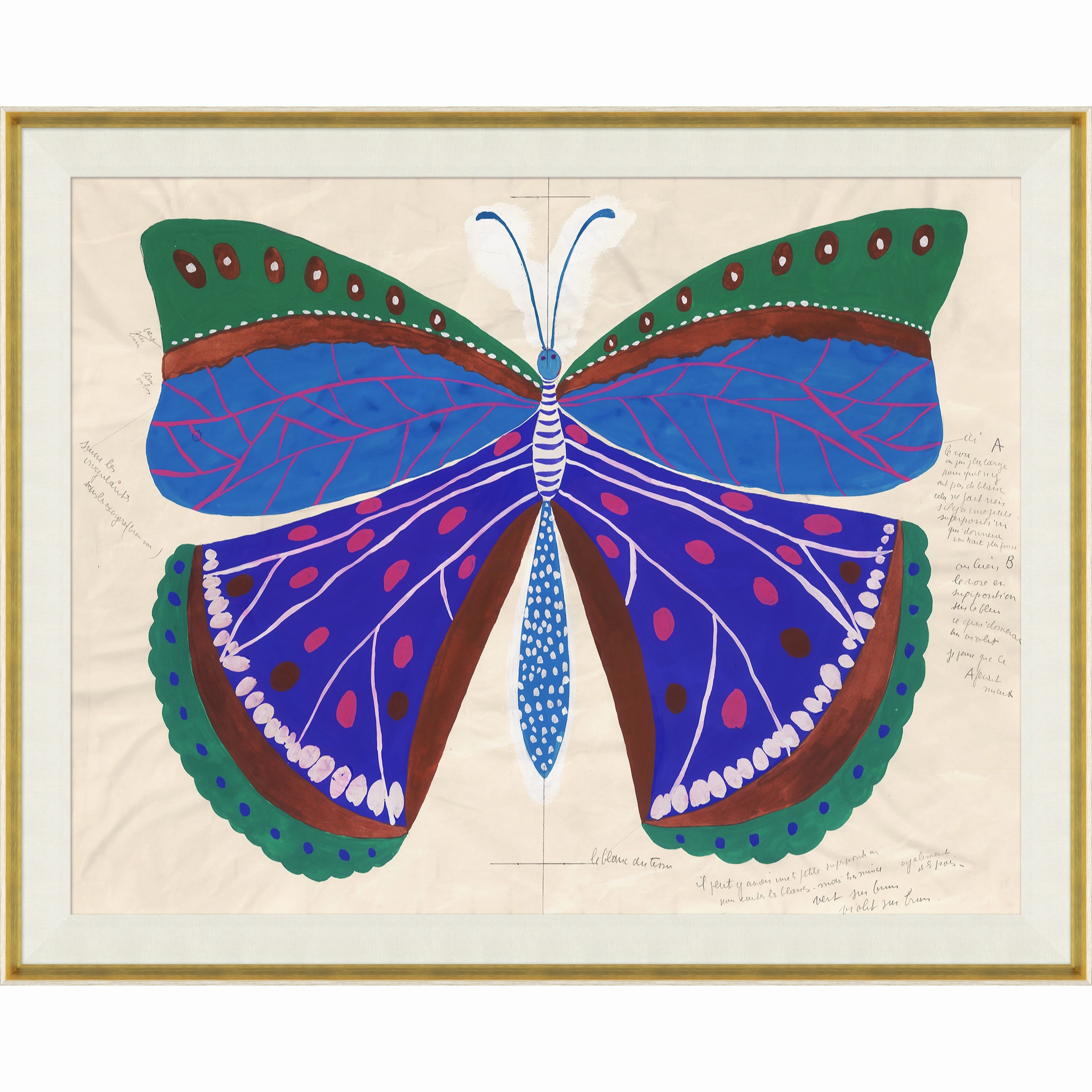 Paule Marrot Butterfly Blue