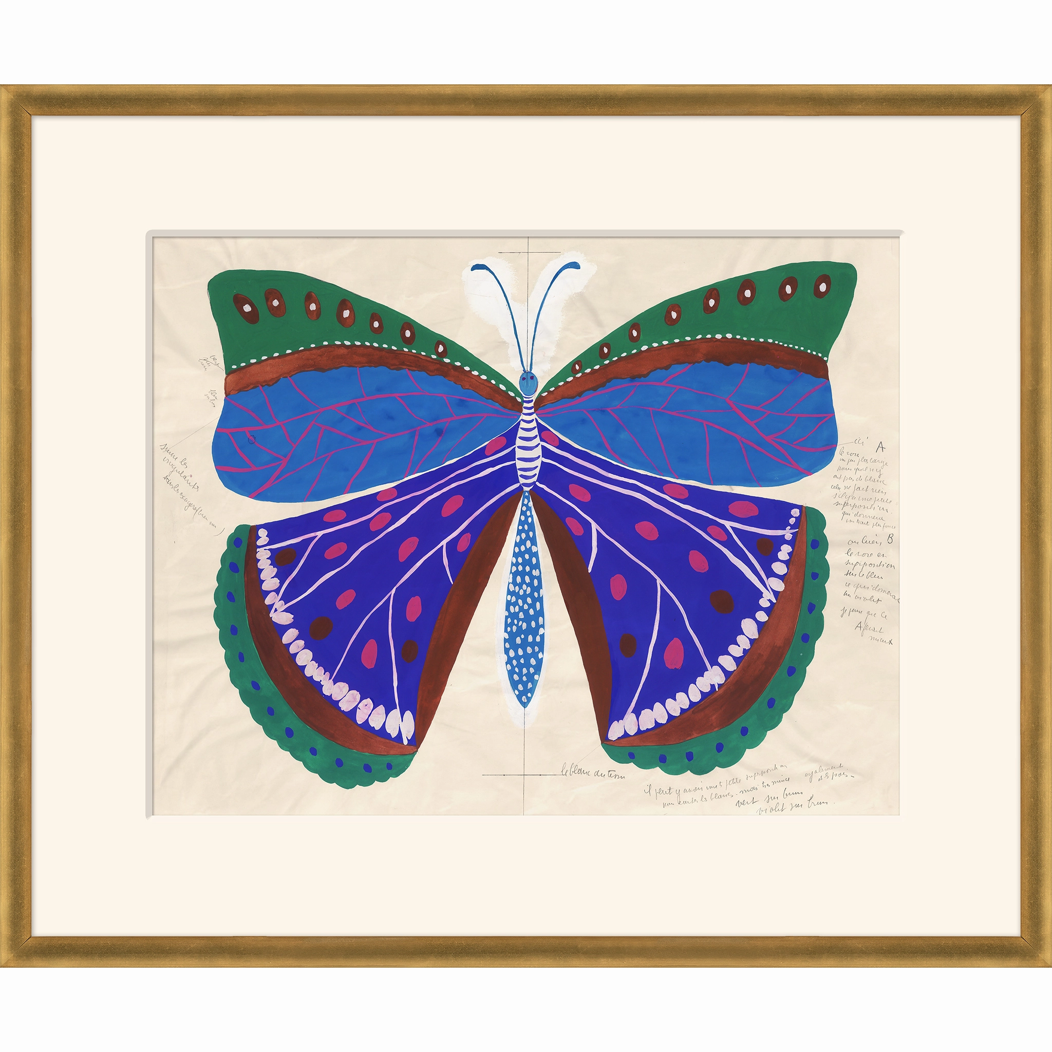 Paule Marrot Butterfly Blue 