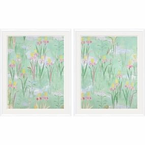 Paule Marrot Fleurs Vertes I & II (Var. 1) 