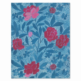 Paule Marrot Floral Blue (Print Only) 