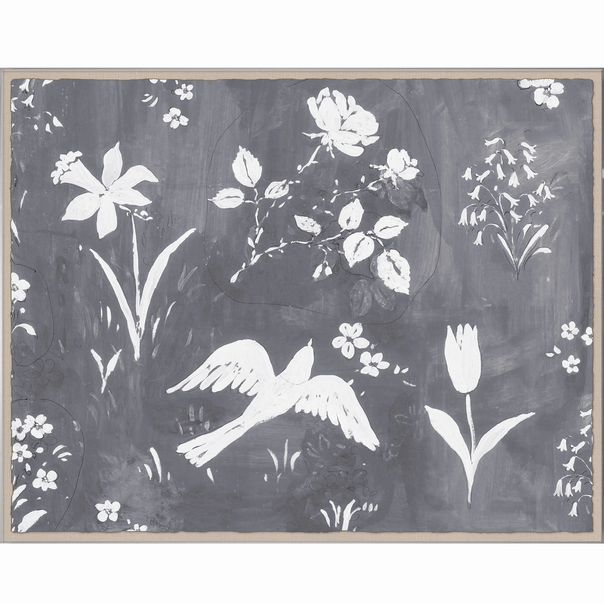Paule Marrot Flower Garden Gris Acrylic Box 