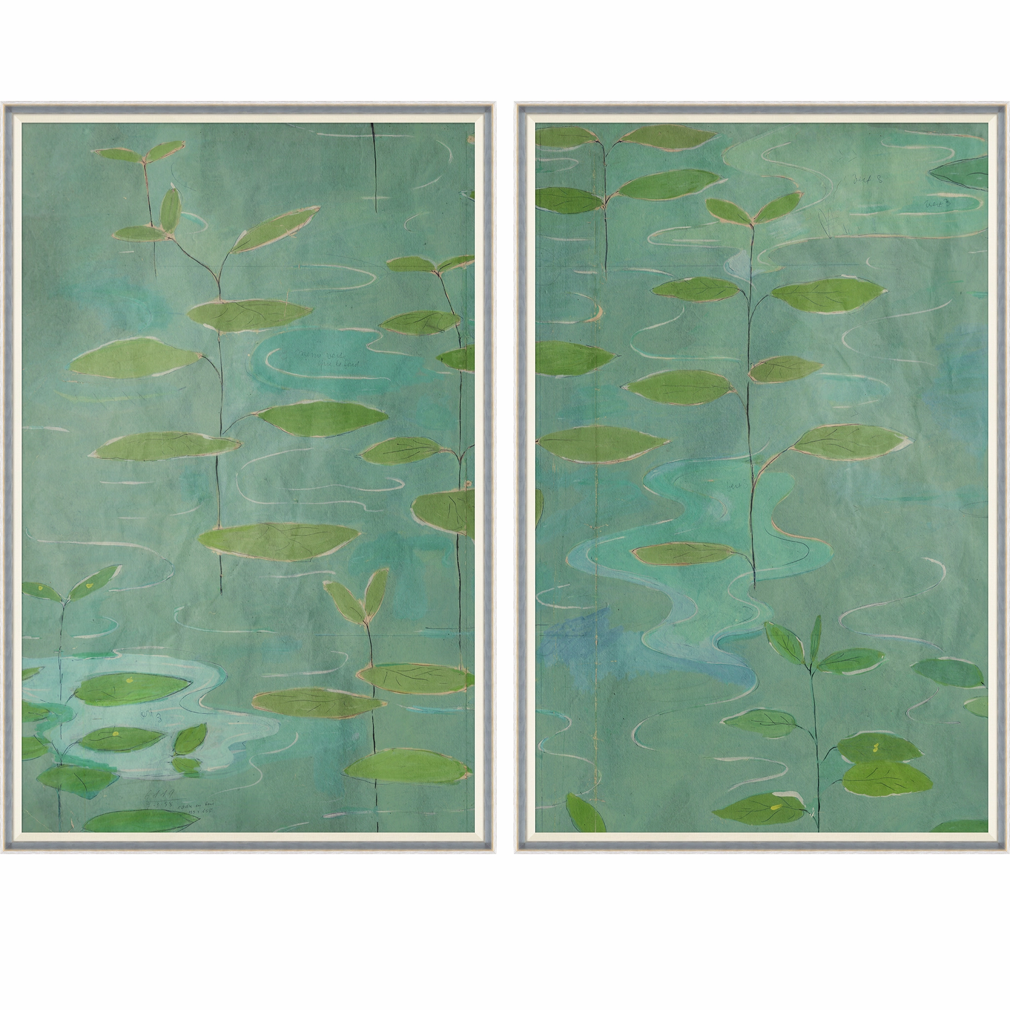 Paule Marrot Lilies Diptych (Var. 2) 
