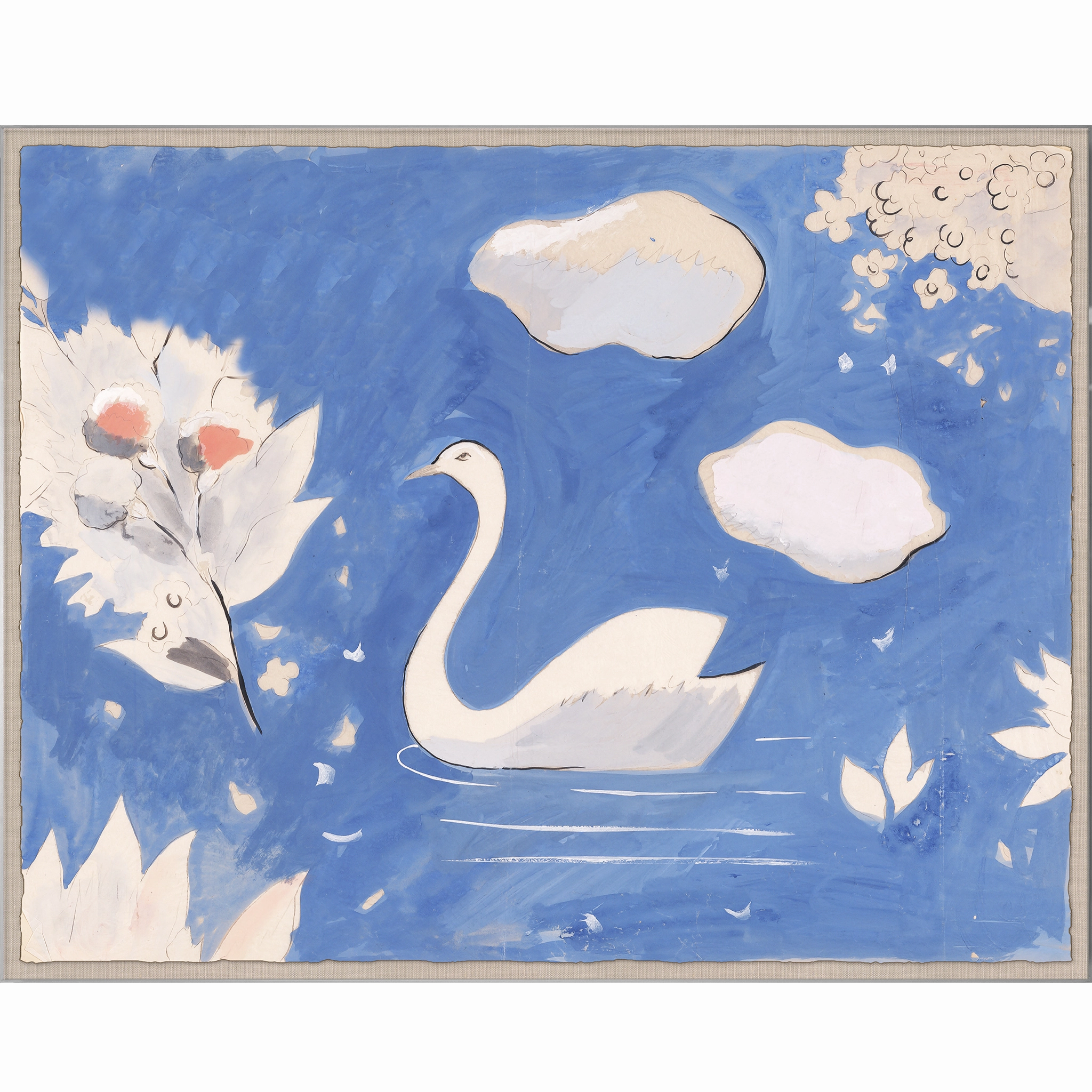Paule Marrot Swan in Lake