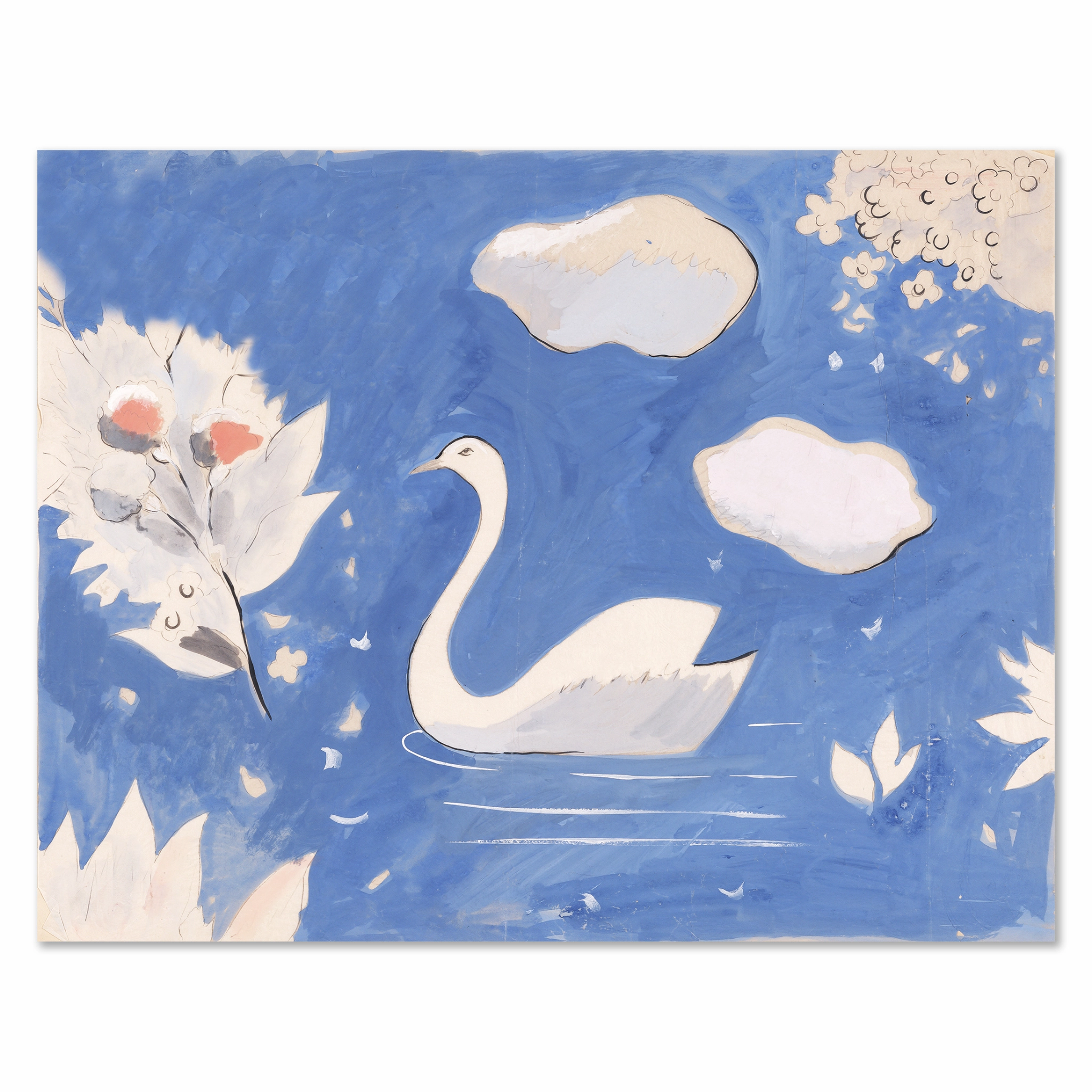 Paule Marrot Swan in Lake