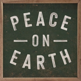 Peace On Earth Framed Print 