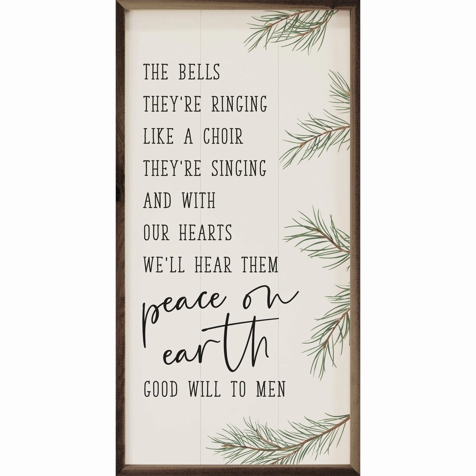 Peace On Earth Wood Framed Print 