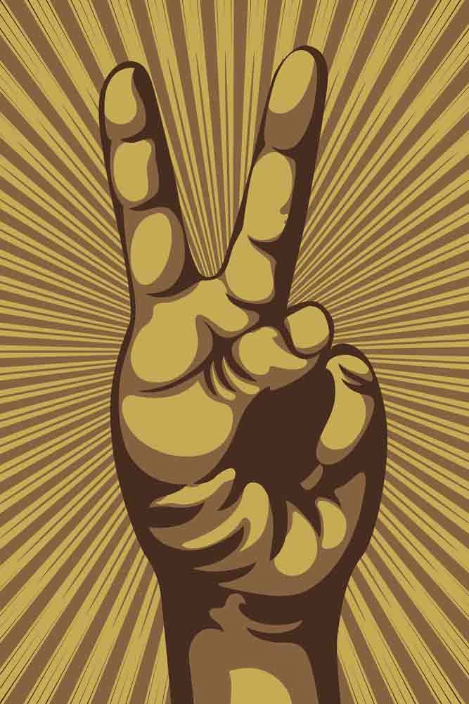 Peace Sign Art Print