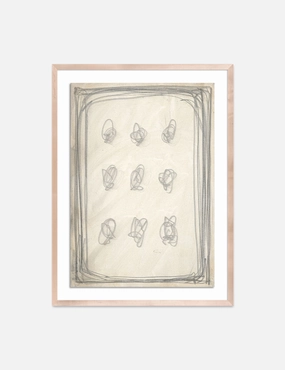 Penciled Grid Wall Art by Amy Berlin 