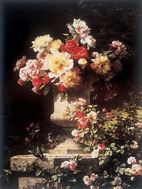 Peonies and Roses 