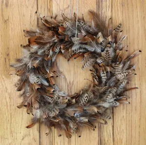 Pheasant Feather Wreath 
