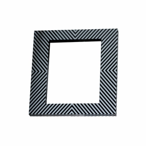 Photo Frame Stripes - Black 