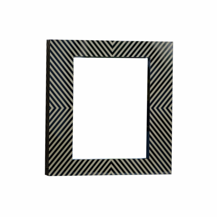 Photo Frame Stripes - Black