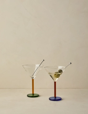Piano Cocktail Glass (Set of 2) by Sophie Lou Jacobsen 