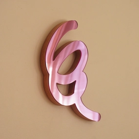 Pink 10 Scribble Sculpture Mirror 