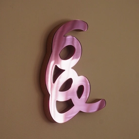 Pink 13 Scribble Sculpture Mirror 