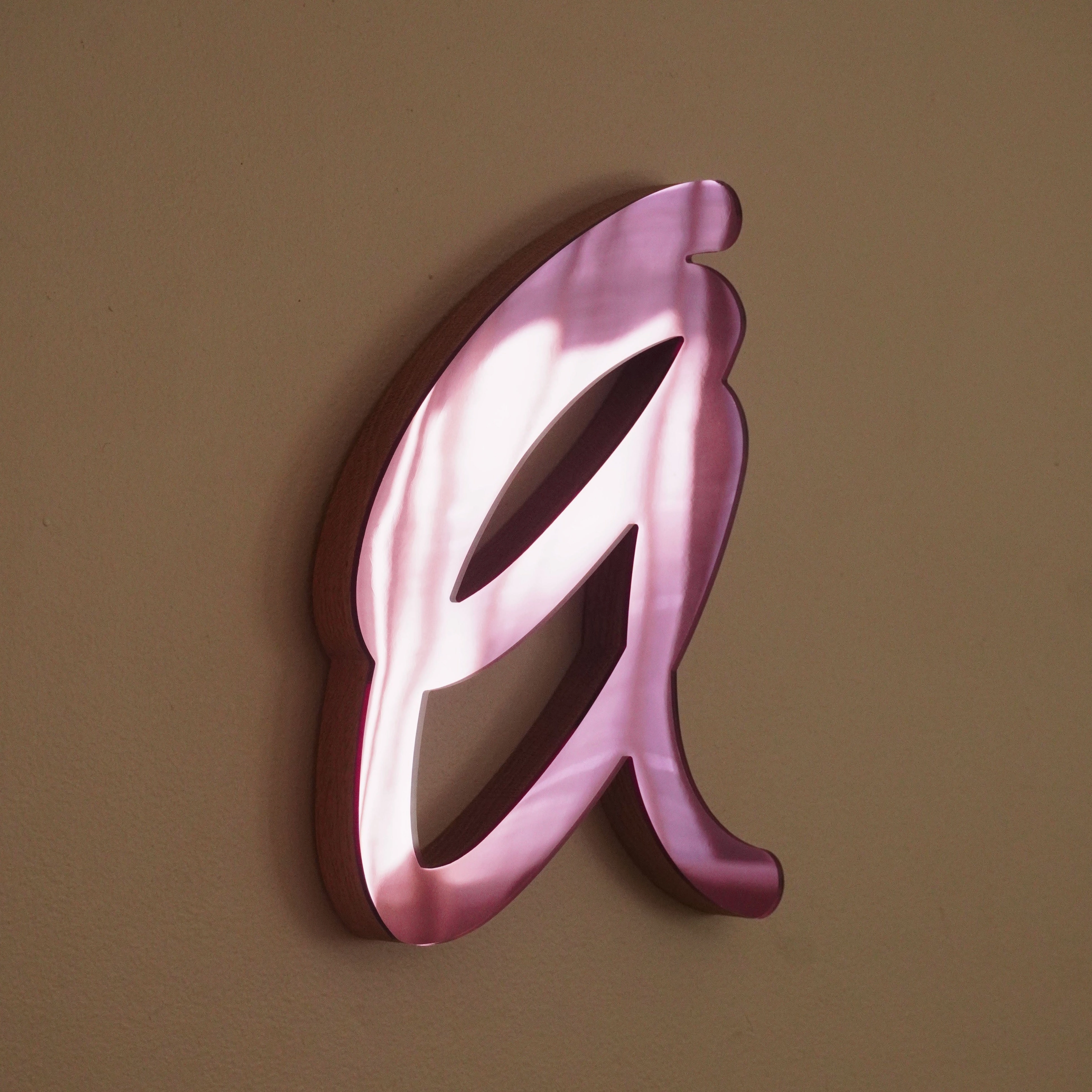 Pink 14 Scribble Sculpture Mirror 