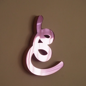 Pink 15 Scribble Sculpture Mirror 