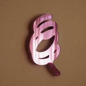 Pink 1 Scribble Sculpture Mirror 