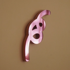 Pink 2 Scribble Sculpture Mirror 