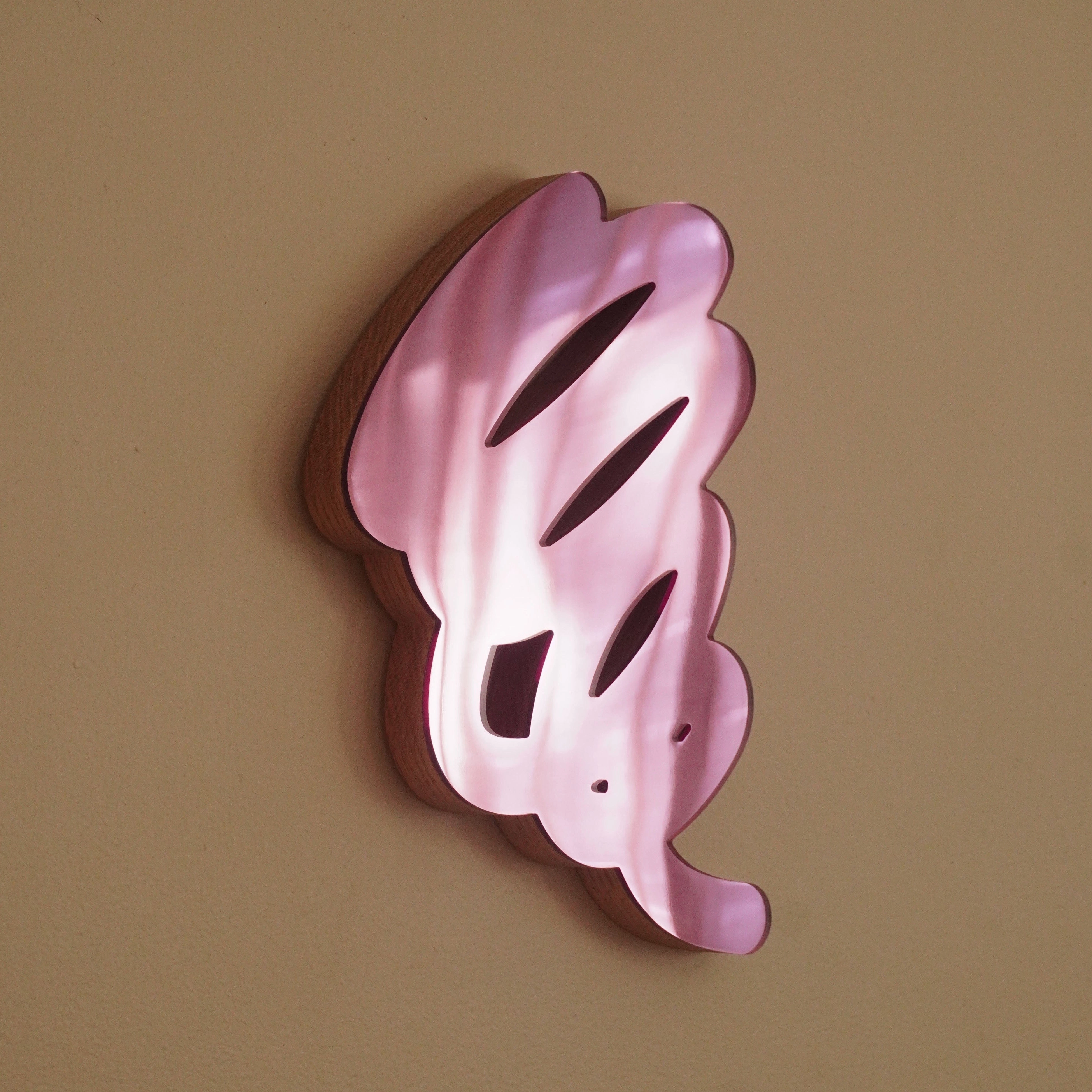 Pink 3 Scribble Sculpture Mirror 