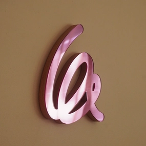 Pink 4 Scribble Sculpture Mirror 