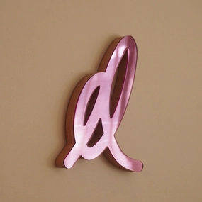 Pink 7 Scribble Sculpture Mirror 