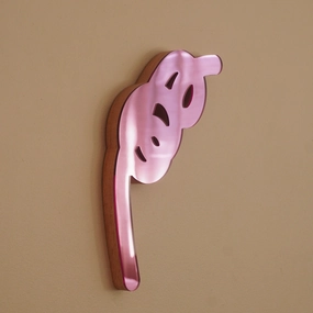 Pink 8 Scribble Sculpture Mirror 