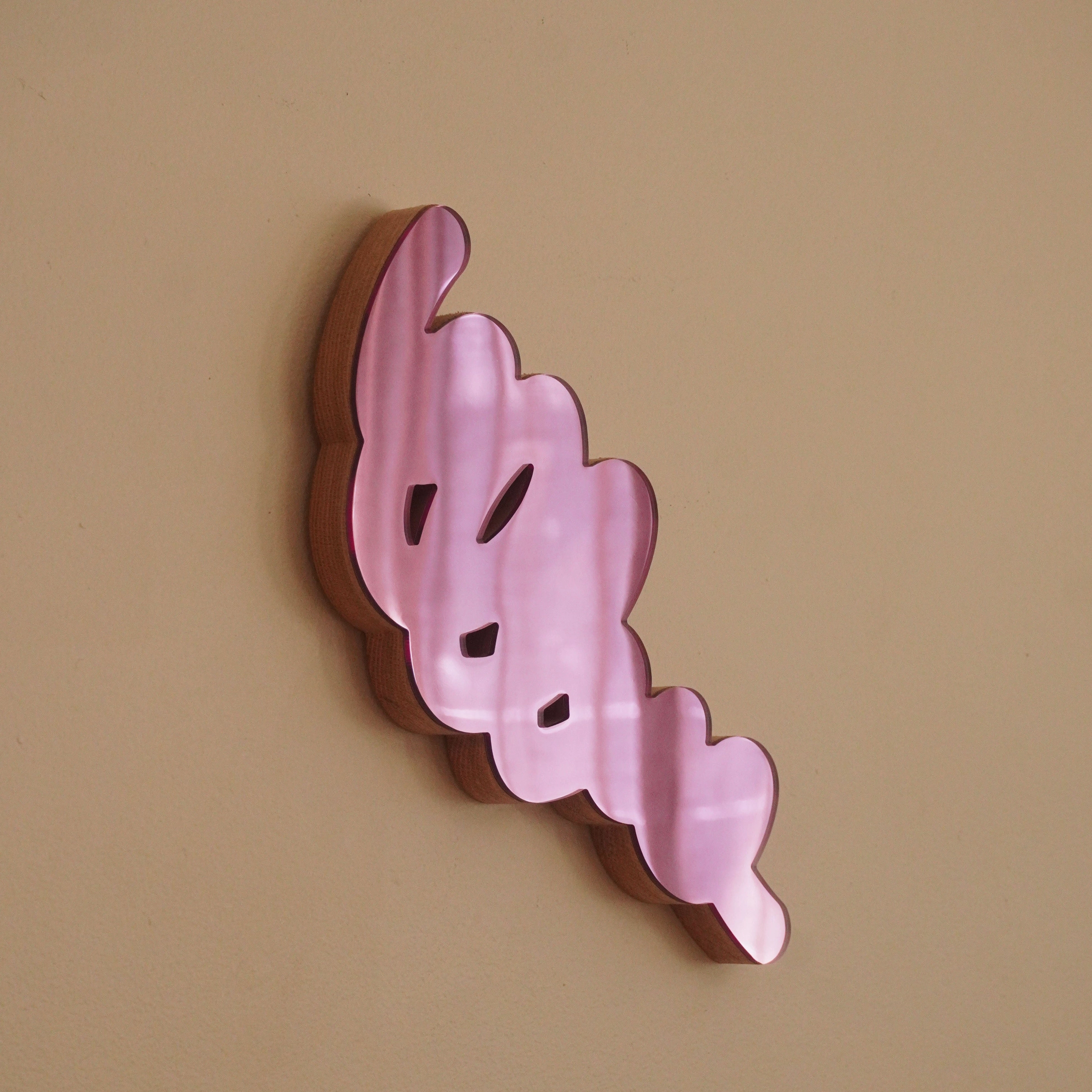 Pink 9 Scribble Sculpture Mirror 