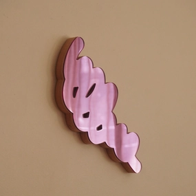 Pink 9 Scribble Sculpture Mirror 