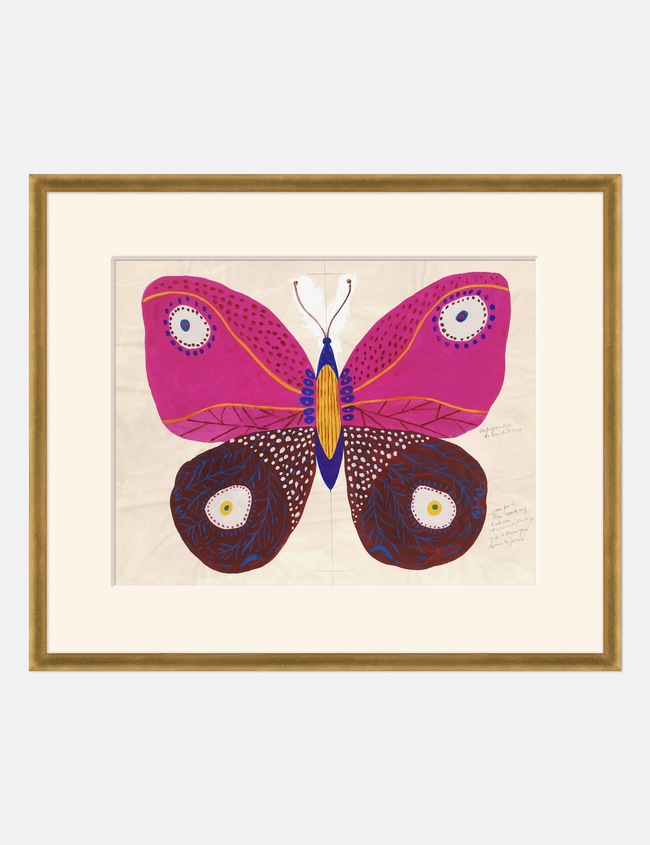 Pink Butterfly Print by Paule Marrot 
