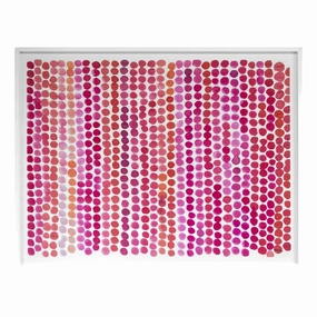 Pink Dots Framed Wall Art 