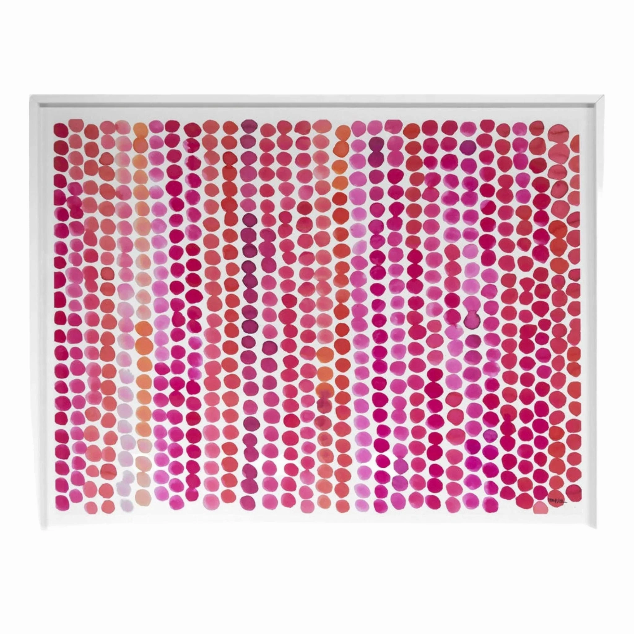 Pink Dots Framed Wall Art 
