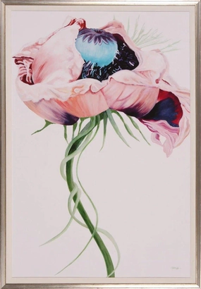 Pink Paris Poppy Flower II Wall Art 