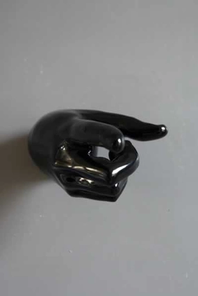Pointing Hand Wall Art & Coat Hook 