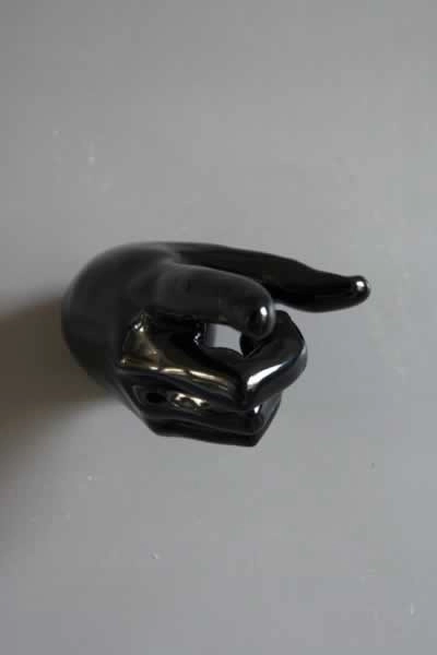 Pointing Hand Wall Art & Coat Hook 