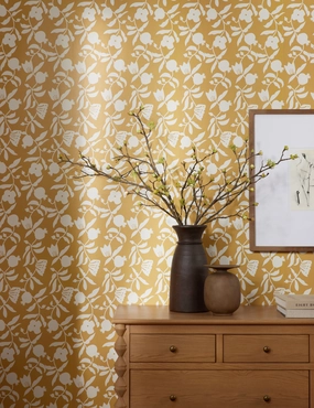 Pome Floral Wallpaper by Sarah Sherman Samuel 