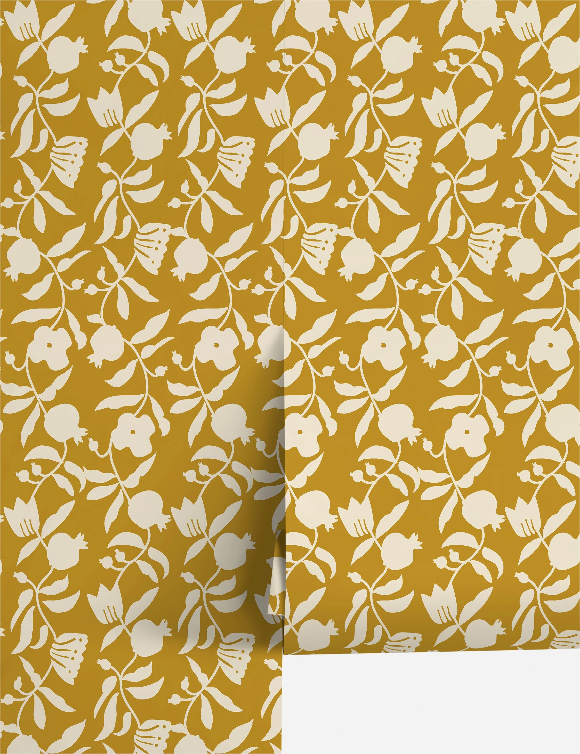 Pome Floral Wallpaper by Sarah Sherman Samuel
