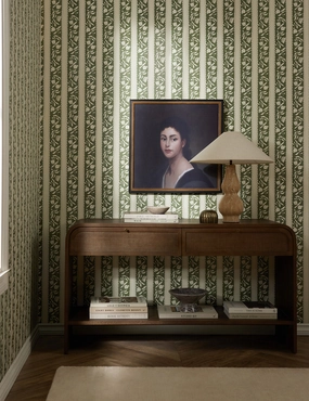 Pome Stripe Wallpaper by Sarah Sherman Samuel 