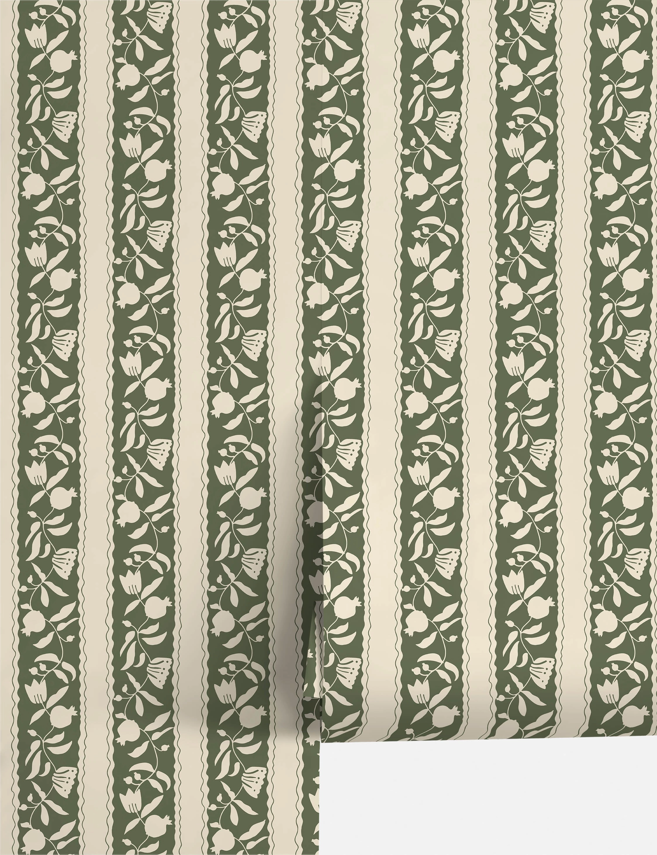 Pome Stripe Wallpaper by Sarah Sherman Samuel