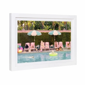 Pool Day, The Beverly Hills Hotel Mini Framed Print by Gray Malin 