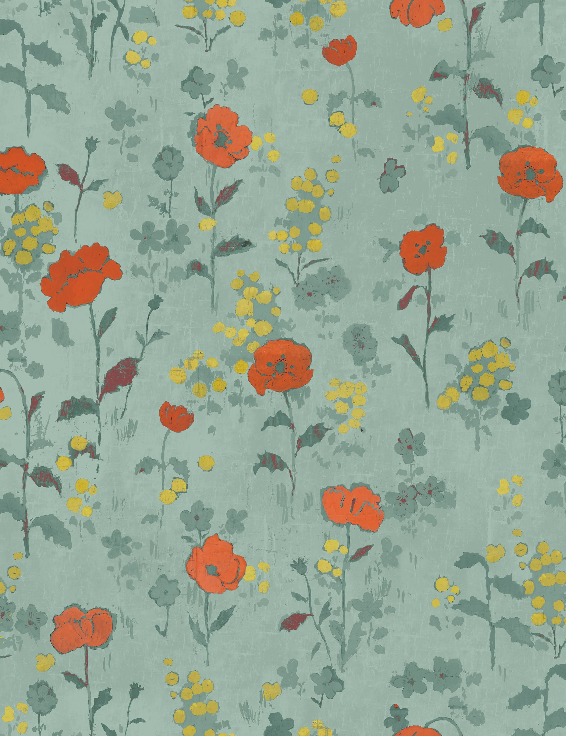 Poppies Wallpaper by Paule Marrot